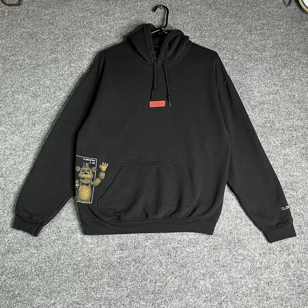 Cloak Fnaf Five Nights At Freddys Hoodie Size M Let's Party‎ Black Rare Pullover